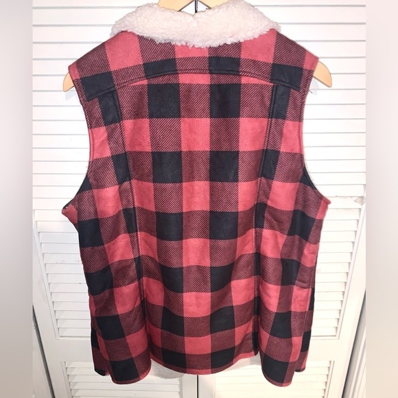 Bit & Bridle Plaid Vest Sz Xl - Picture 3 of 5